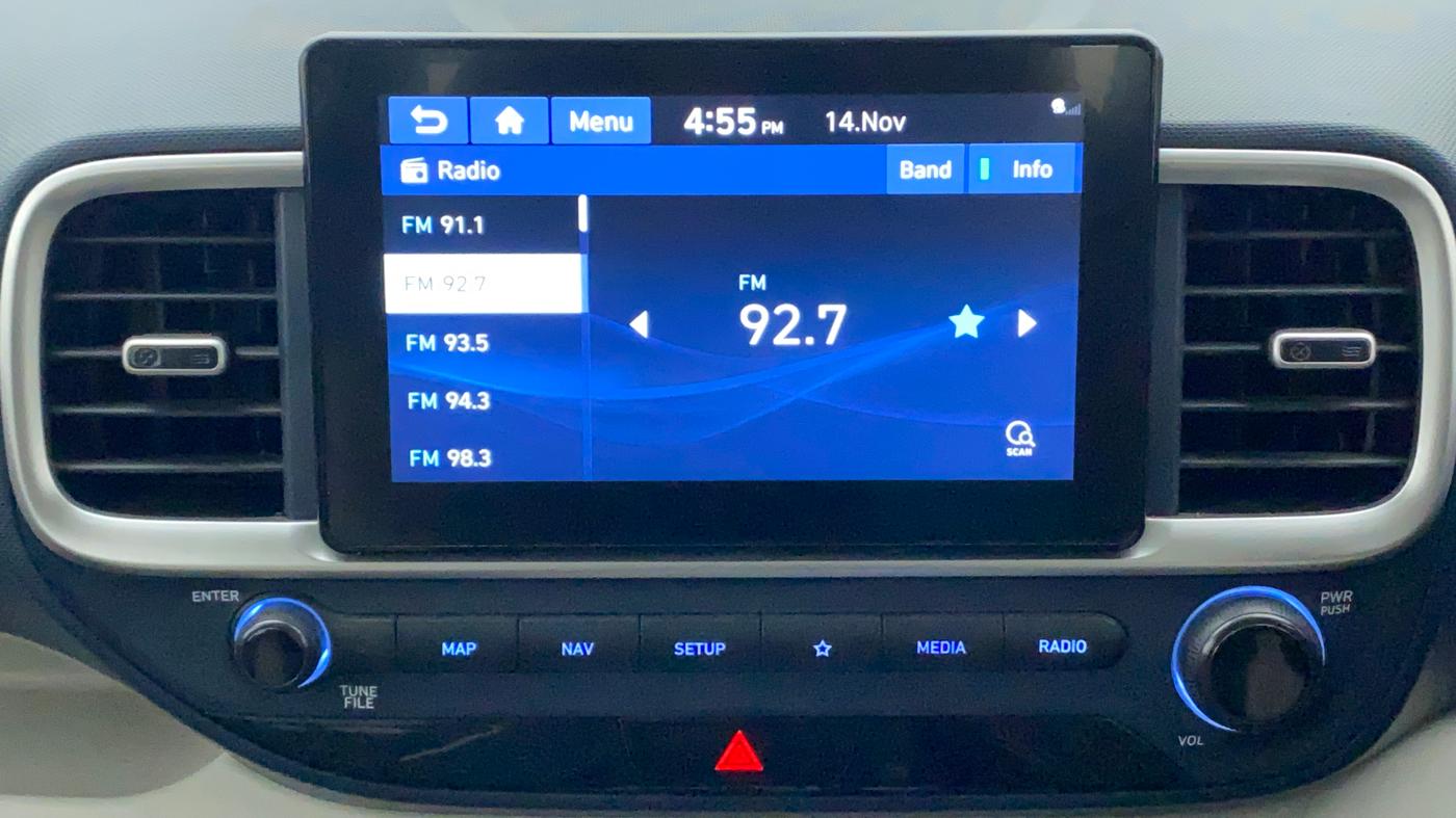 2019 Hyundai VENUE SX PLUS 1.0 TURBO DCT DUAL TONE, Petrol, Automatic, 63,282 km, Infotainment System