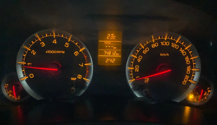 2017 Maruti Swift Dzire ZXI, Petrol, Manual, 74,804 km, Odometer Image