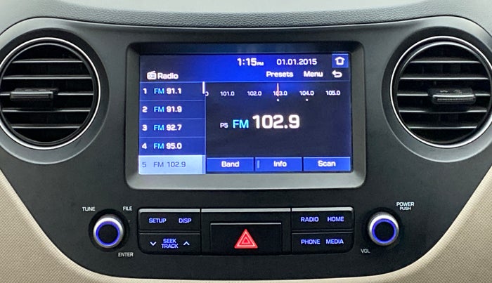 2017 Hyundai Grand i10 ASTA 1.2 KAPPA VTVT, Petrol, Manual, 26,274 km, Infotainment System
