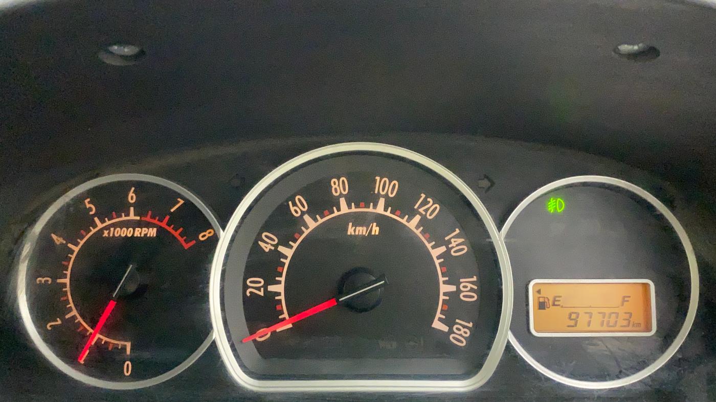 2010 Maruti Alto K10 VXI, Petrol, Manual, 97,701 km, Odometer Image