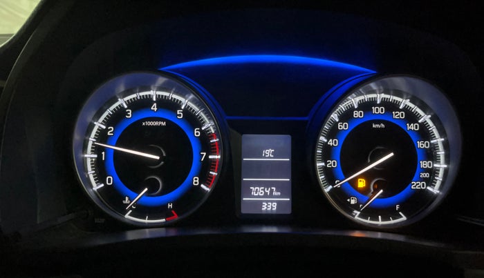 2017 Maruti Baleno DELTA PETROL 1.2, Petrol, Manual, 70,608 km, Odometer Image