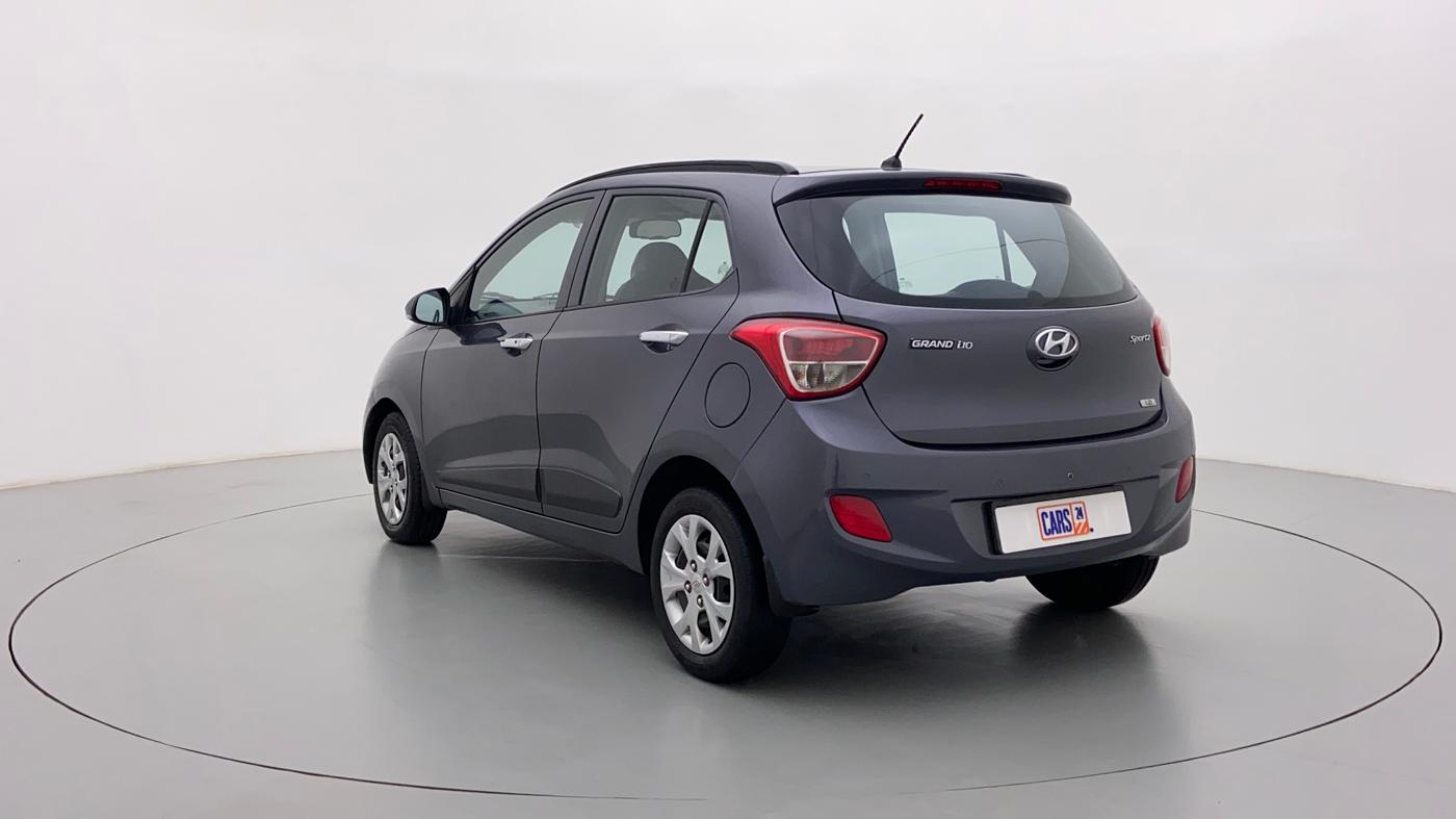 2014 Hyundai Grand i10 SPORTZ 1.2 KAPPA VTVT, Petrol, Manual, 58,364 km, Left Back Diagonal