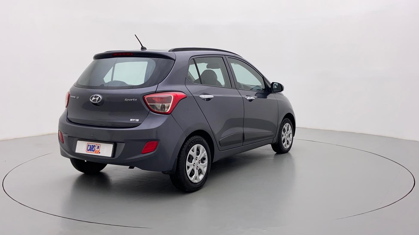 2014 Hyundai Grand i10 SPORTZ 1.2 KAPPA VTVT, Petrol, Manual, 58,364 km, Right Back Diagonal