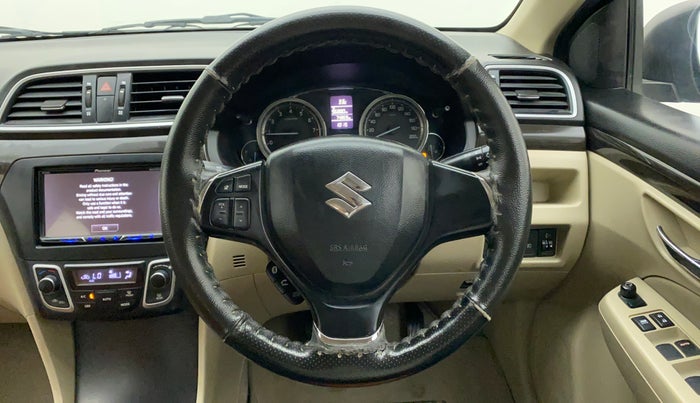 2015 Maruti Ciaz ZXI, Petrol, Manual, 74,925 km, Steering Wheel Close Up