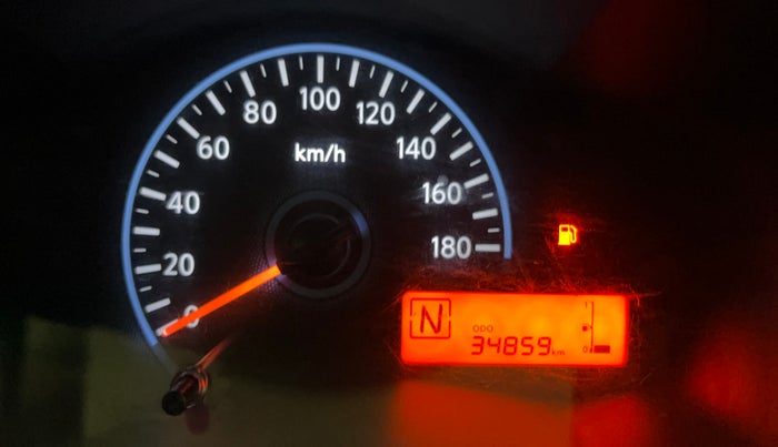 2018 Datsun Redi Go S 1.0 AMT, Petrol, Automatic, 34,851 km, Odometer Image