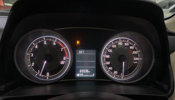 2020 Maruti Dzire VXI, Petrol, Manual, 69,326 km, Odometer Image