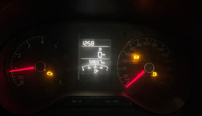 2016 Volkswagen Ameo COMFORTLINE 1.2L, Petrol, Manual, 58,672 km, Odometer Image