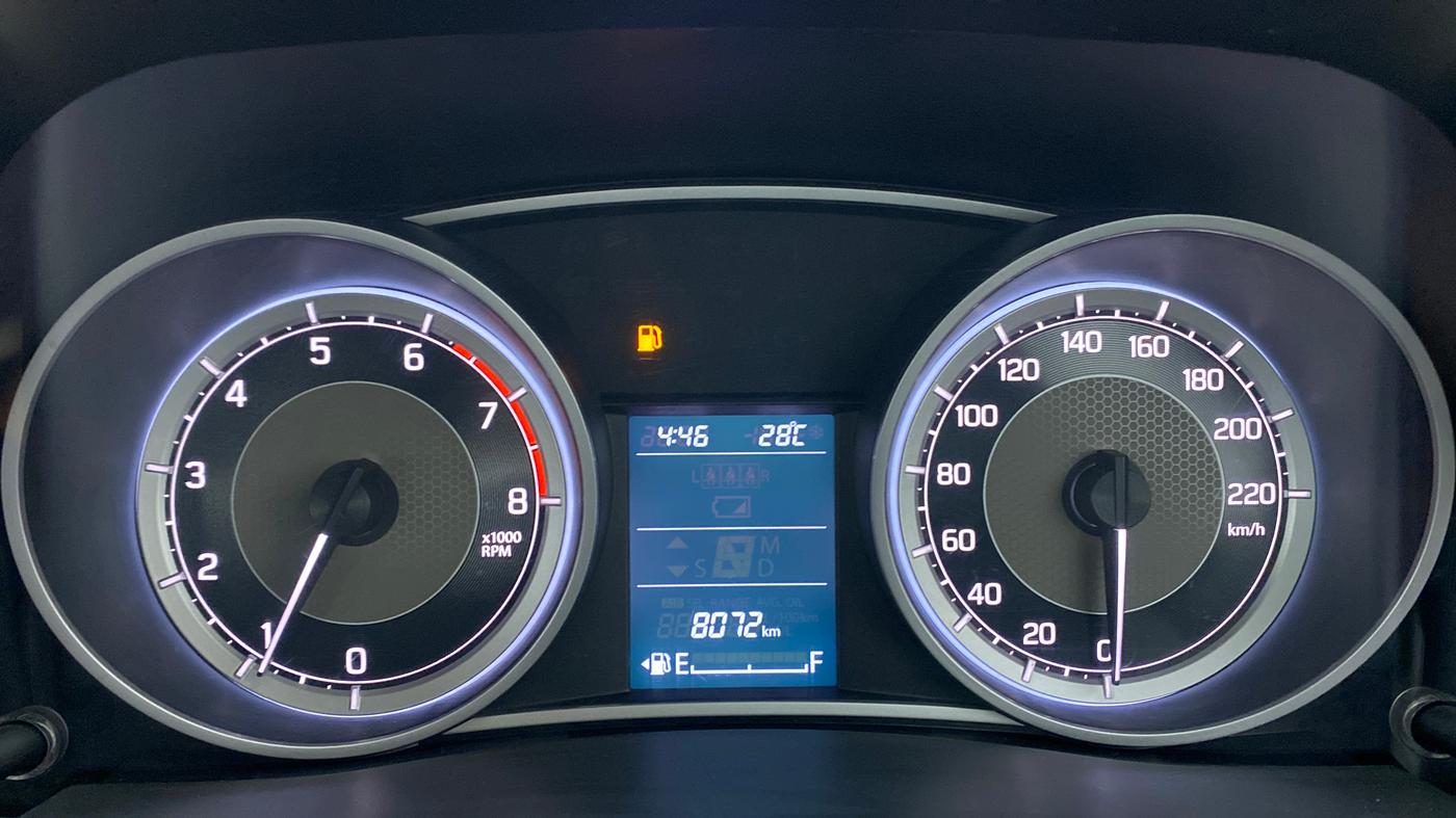 2019 Maruti Dzire ZXI, Petrol, Manual, 8,087 km, Odometer Image