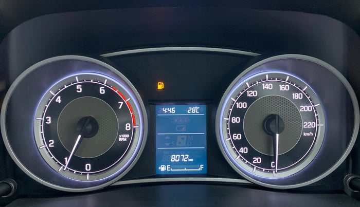 2019 Maruti Dzire ZXI, Petrol, Manual, 8,087 km, Odometer Image