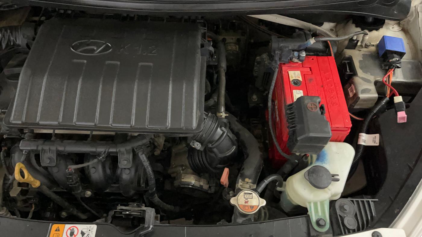 2019 Hyundai Grand i10 SPORTZ (O) AT 1.2 KAPPA VTVT, Petrol, Automatic, 59,776 km, Engine View - Left