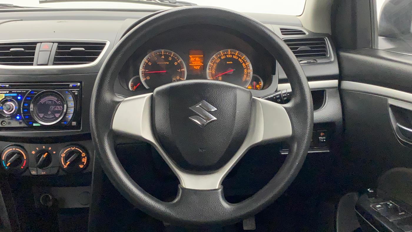 2012 Maruti Swift VXI, Petrol, Manual, 44,030 km, Steering Wheel Close Up