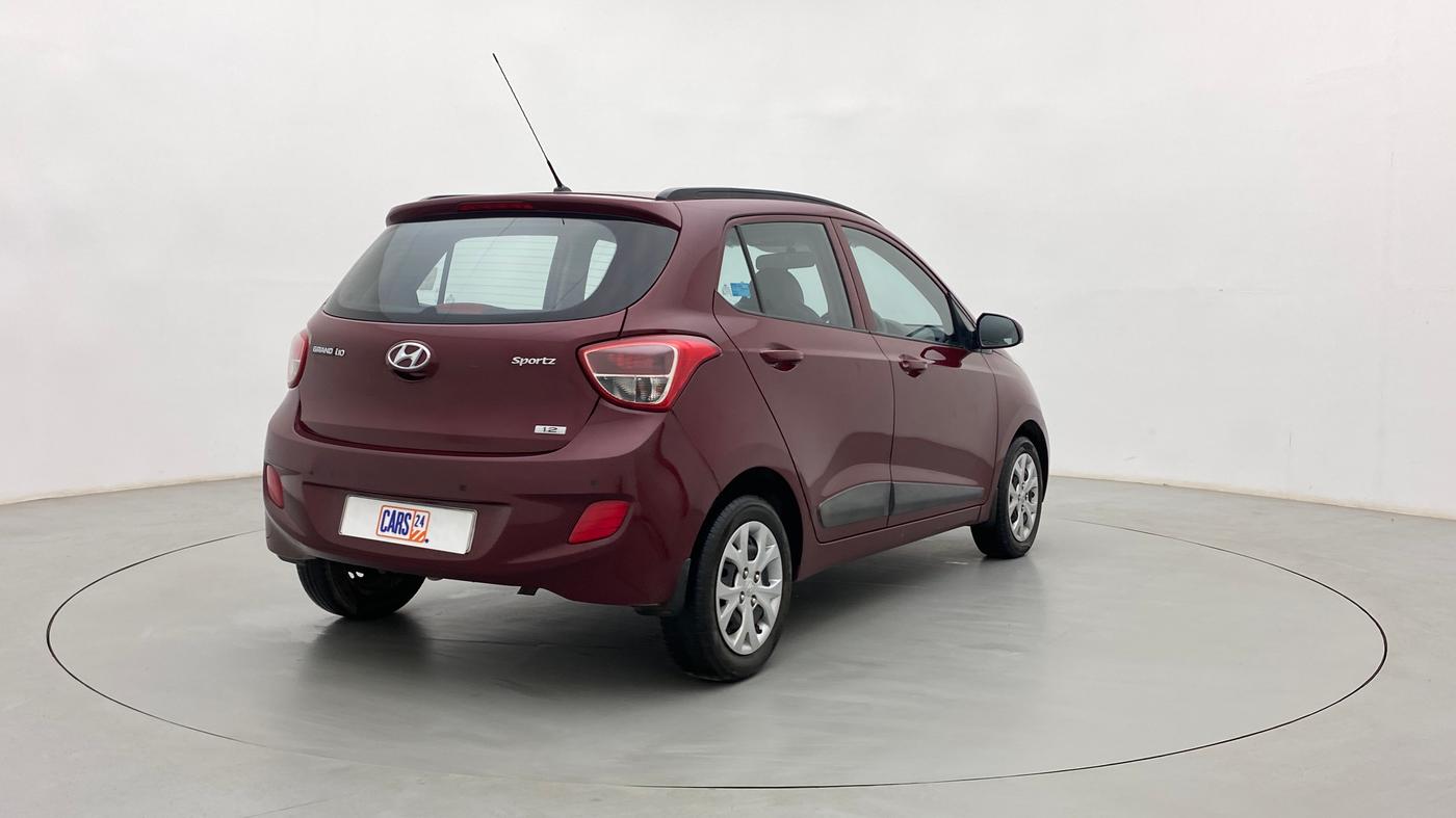 2016 Hyundai Grand i10 SPORTZ 1.2 KAPPA VTVT, Petrol, Manual, 28,467 km, Right Back Diagonal