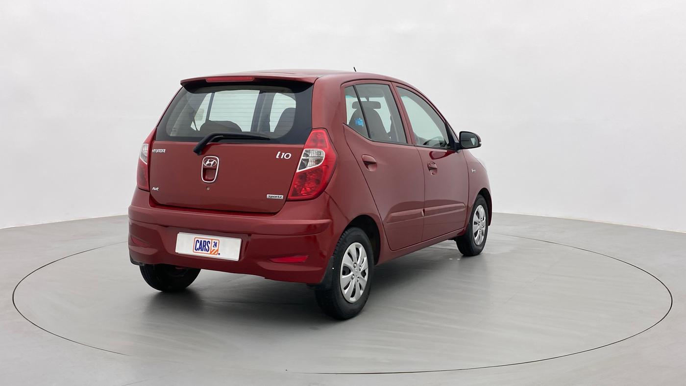 2012 Hyundai i10 SPORTZ 1.2 AT KAPPA2, Petrol, Automatic, 54,545 km, Right Back Diagonal