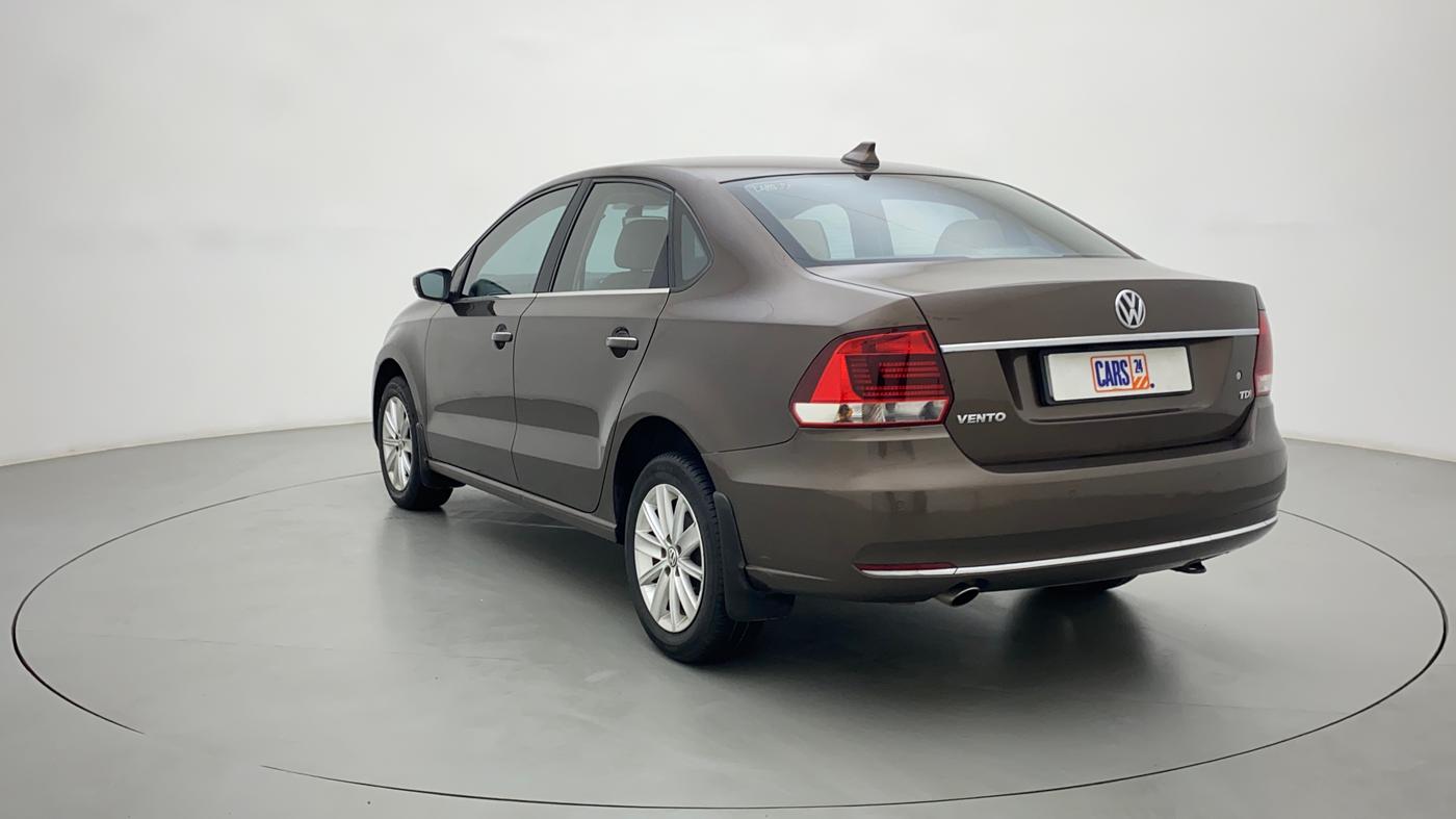2016 Volkswagen Vento HIGHLINE 1.5 AT, Diesel, Automatic, 1,00,894 km, Left Back Diagonal