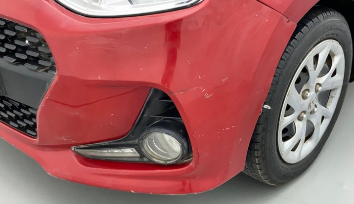 2017 Hyundai Grand i10 SPORTZ (O) 1.2 KAPPA VTVT, Petrol, Manual, 19,924 km, Front bumper - Minor scratches