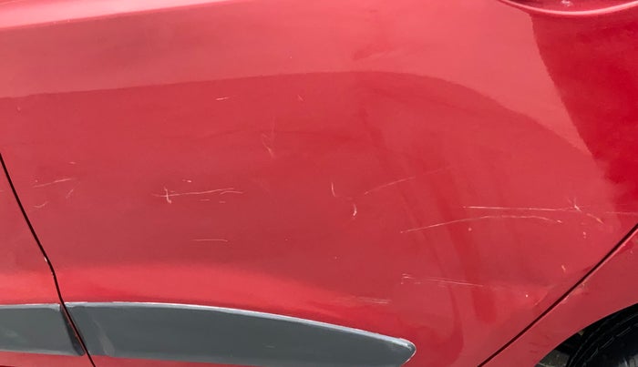 2017 Hyundai Grand i10 SPORTZ (O) 1.2 KAPPA VTVT, Petrol, Manual, 19,924 km, Rear left door - Slightly dented