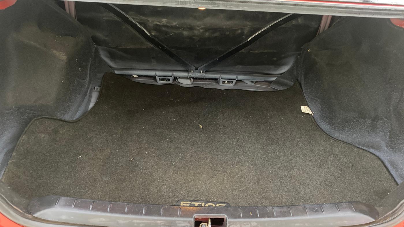 2012 Toyota Etios G, Petrol, Manual, 53,822 km, Boot Inside