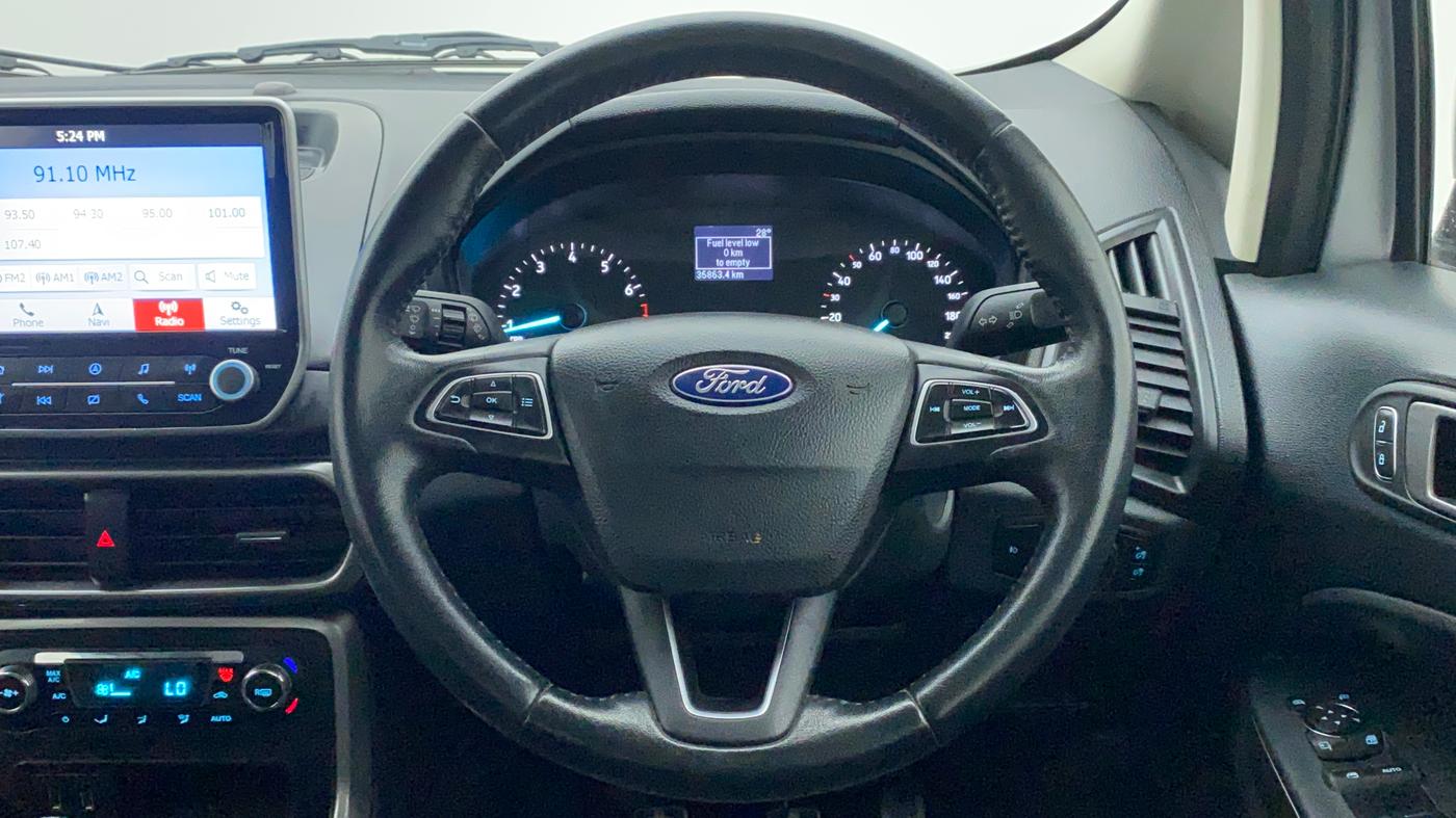 2018 Ford Ecosport TITANIUM 1.5L PETROL, Petrol, Manual, 35,862 km, Steering Wheel Close Up