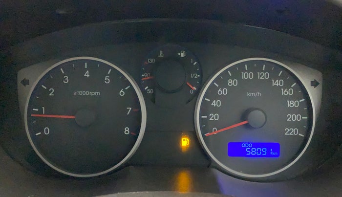 2011 Hyundai i20 MAGNA 1.2, Petrol, Manual, 58,090 km, Odometer Image