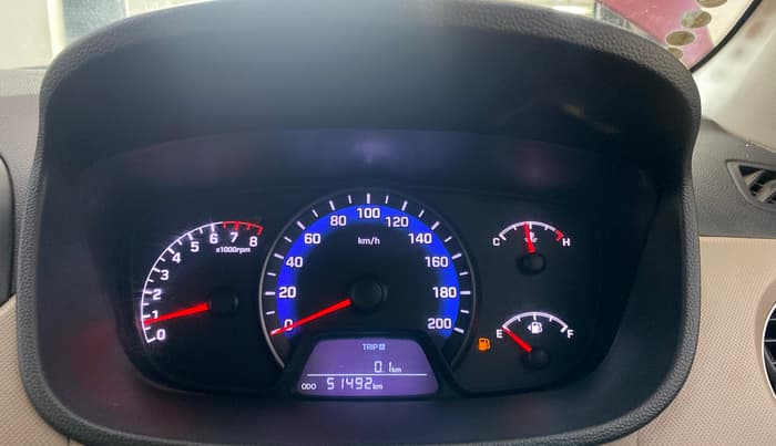 2014 Hyundai Xcent S (O) 1.2, Petrol, Manual, 51,492 km, Odometer Image