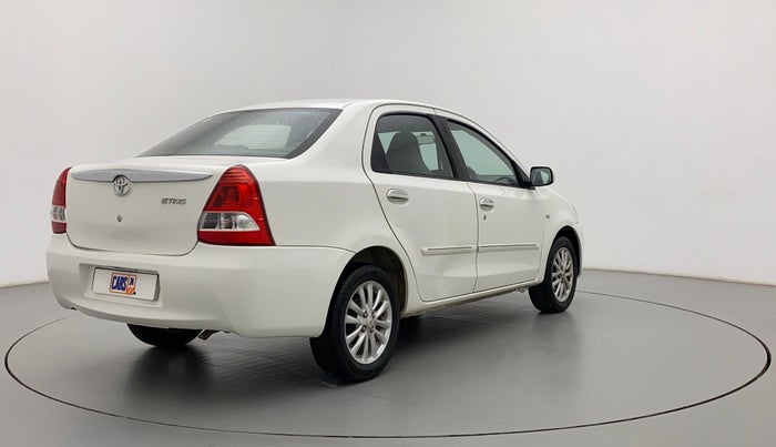 2011 Toyota Etios V, Petrol, Manual, 1,06,052 km, Right Back Diagonal