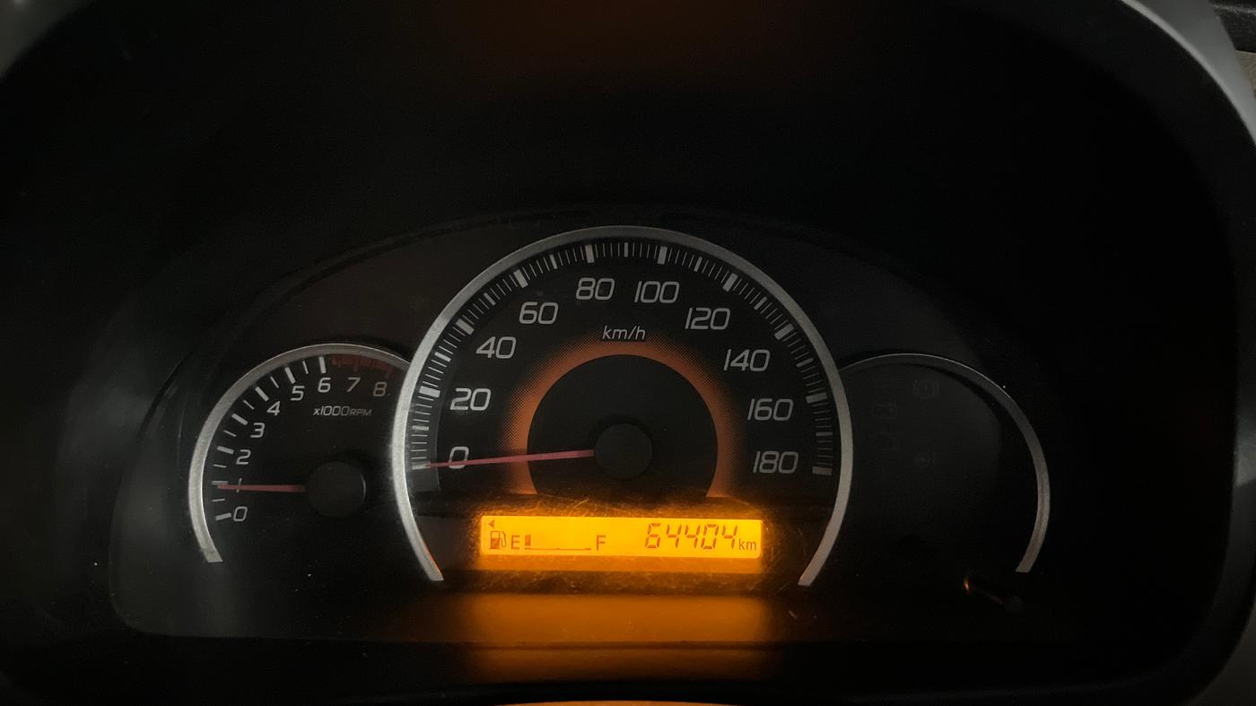 2013 Maruti Wagon R 1.0 VXI, Petrol, Manual, 64,403 km, Odometer Image