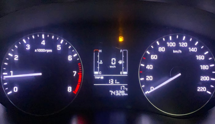 2016 Hyundai Elite i20 SPORTZ 1.2, Petrol, Manual, 74,311 km, Odometer Image