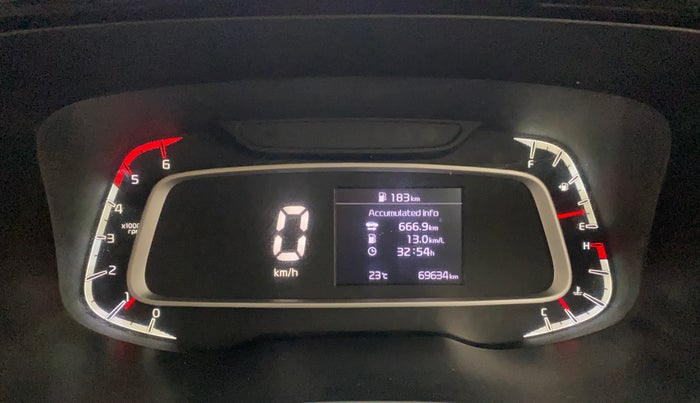 2021 KIA SONET HTX 1.5, Diesel, Manual, 69,633 km, Odometer Image