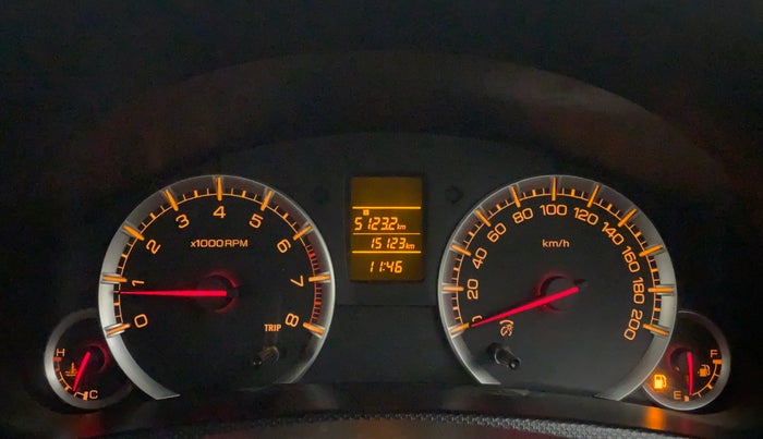 2015 Maruti Swift Dzire VXI, Petrol, Manual, 15,123 km, Odometer Image