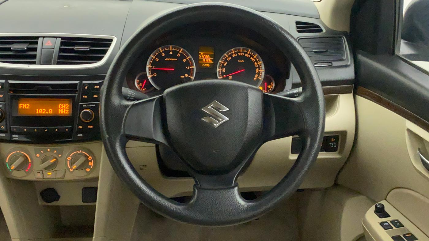 2015 Maruti Swift Dzire VXI, Petrol, Manual, 15,123 km, Steering Wheel Close Up