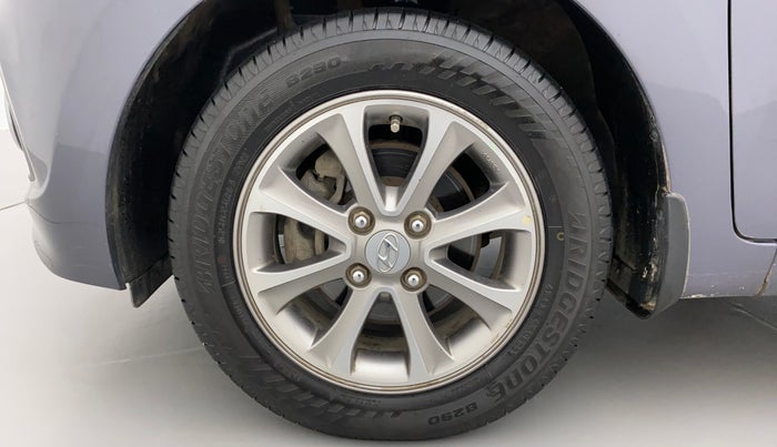 2016 Hyundai Grand i10 ASTA (O) AT 1.2 KAPPA VTVT, Petrol, Automatic, 49,483 km, Left Front Wheel