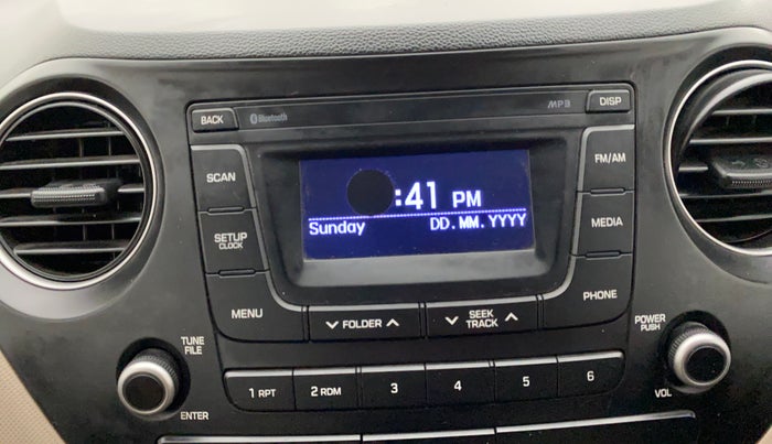 2016 Hyundai Grand i10 ASTA (O) AT 1.2 KAPPA VTVT, Petrol, Automatic, 49,483 km, Infotainment system - Display is damaged