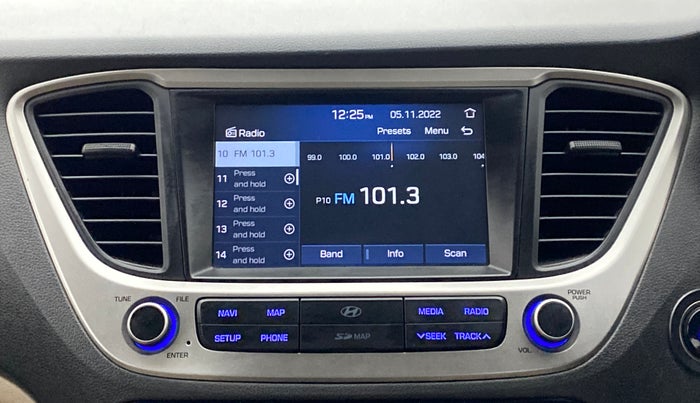 2017 Hyundai Verna 1.6 SX VTVT AT (O), Petrol, Automatic, 46,271 km, Infotainment System