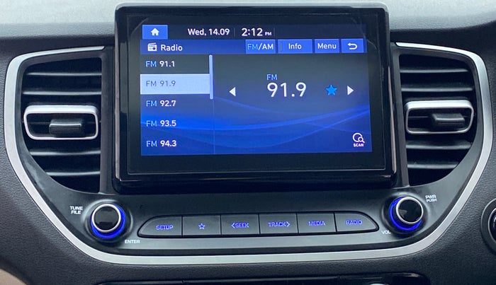 2021 Hyundai Verna SX PETROL MT, Petrol, Manual, 17,110 km, Infotainment System