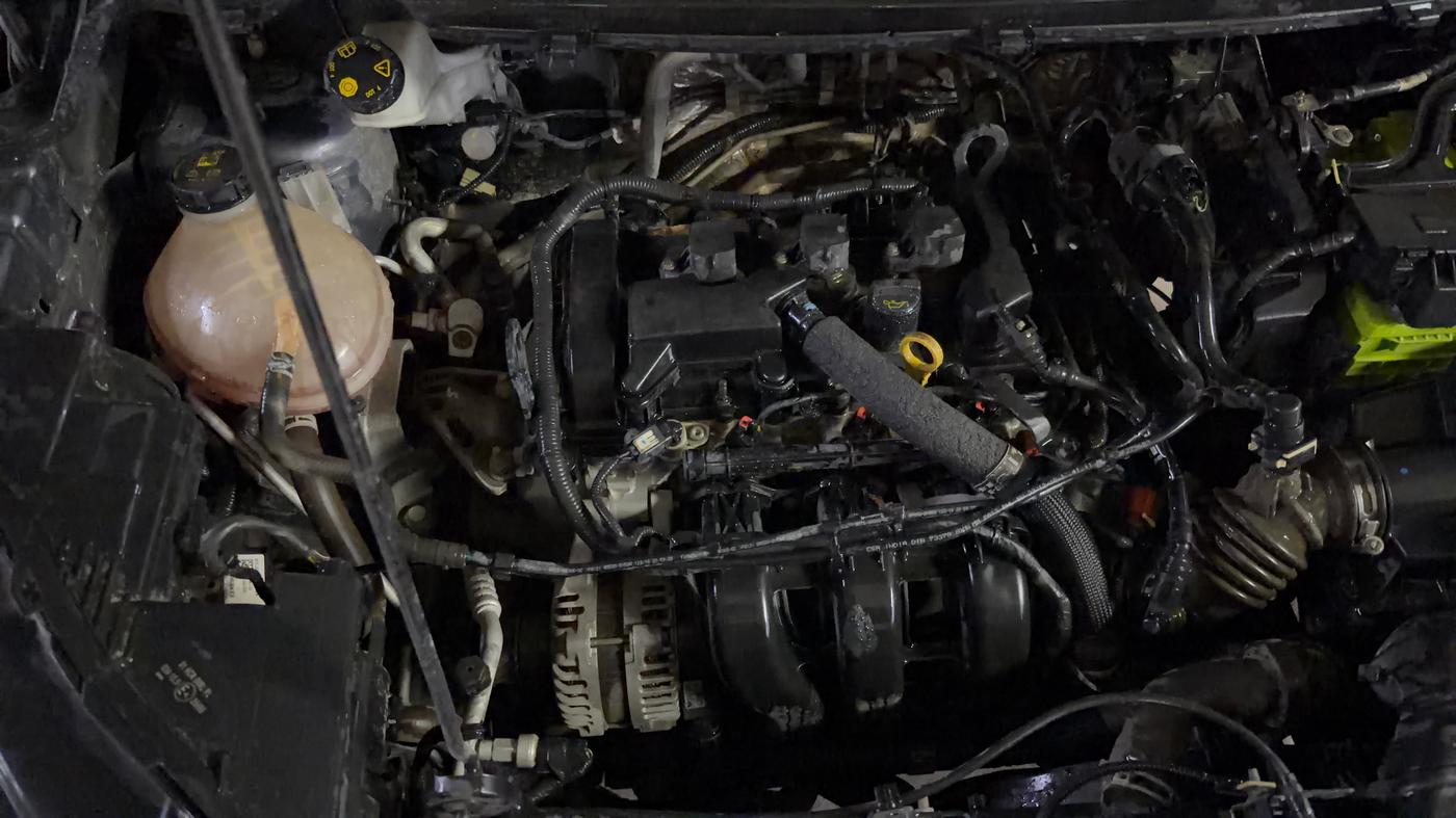 2019 Ford Ecosport TITANIUM + 1.5L PETROL AT, Petrol, Automatic, 81,766 km, Engine View - Right