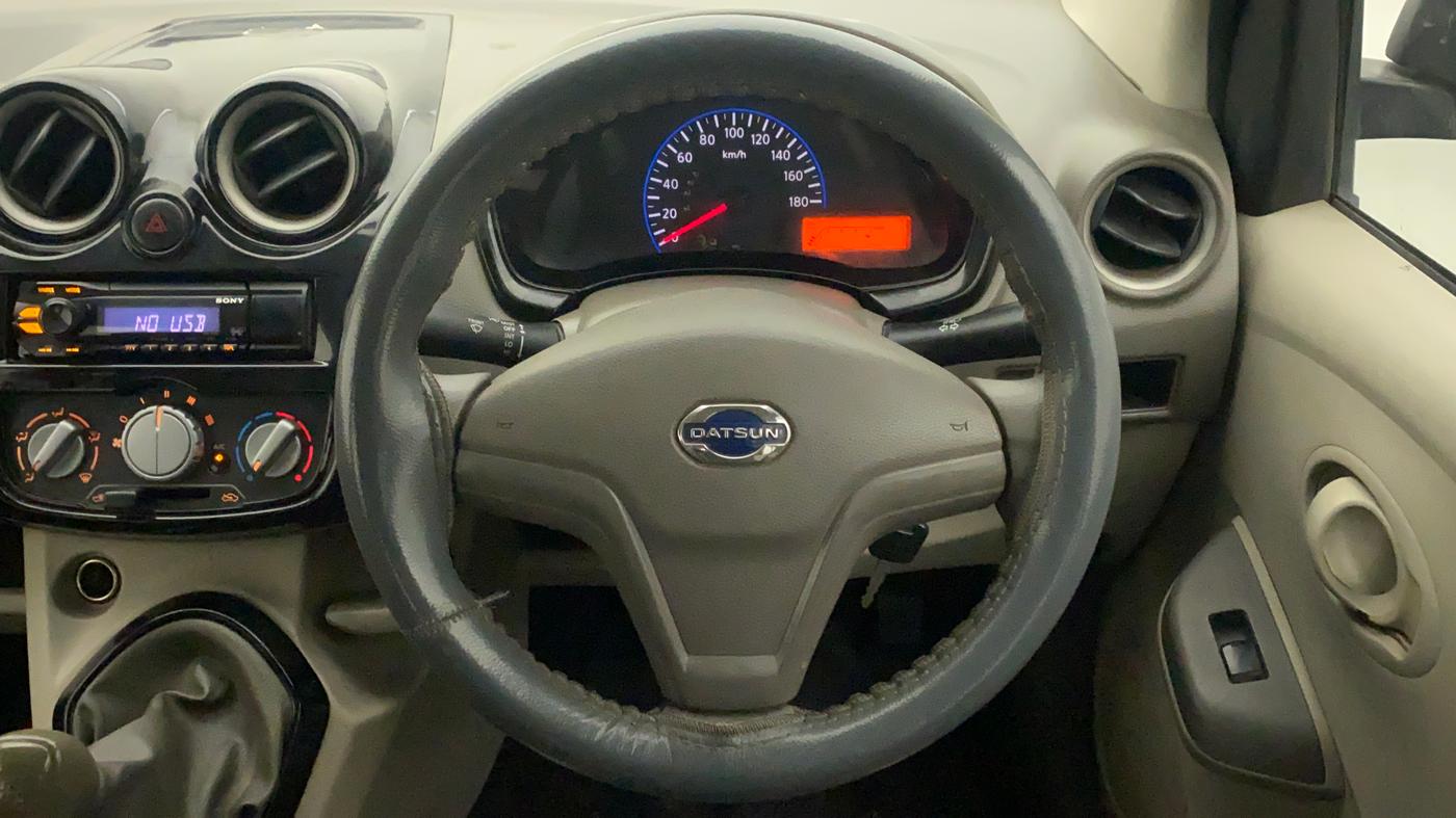 2015 Datsun Go T, Petrol, Manual, 59,716 km, Steering Wheel Close Up