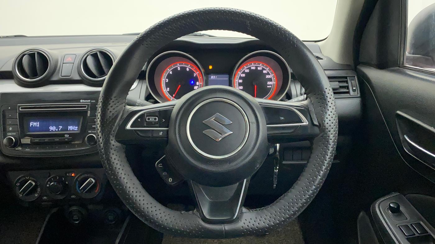 2018 Maruti Swift VXI, Petrol, Manual, 91,534 km, Steering Wheel Close Up