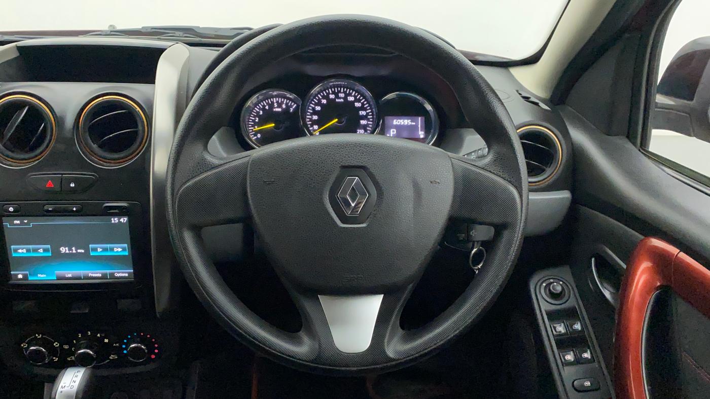 2018 Renault Duster RXS CVT, Petrol, Automatic, 60,595 km, Steering Wheel Close Up