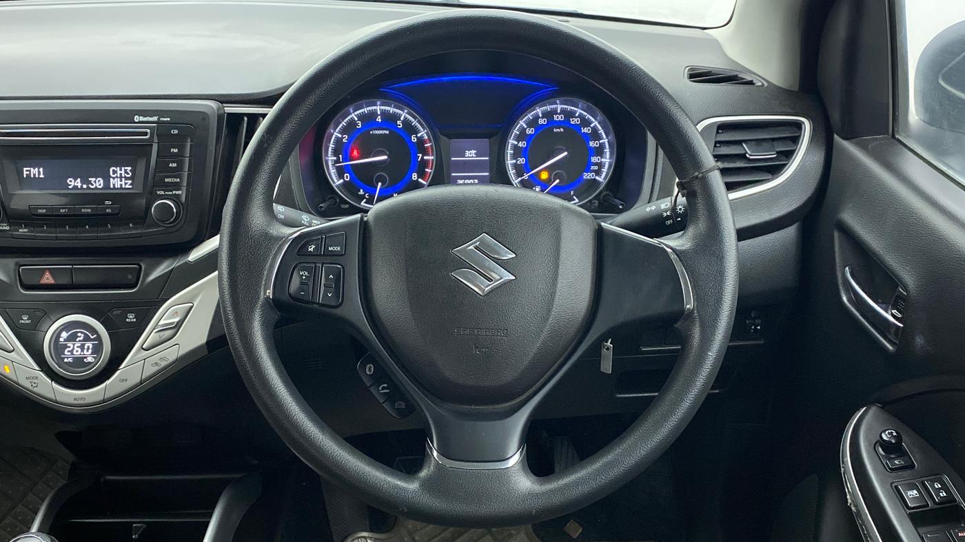 2017 Maruti Baleno DELTA PETROL 1.2, Petrol, Manual, 26,902 km, Steering Wheel Close Up