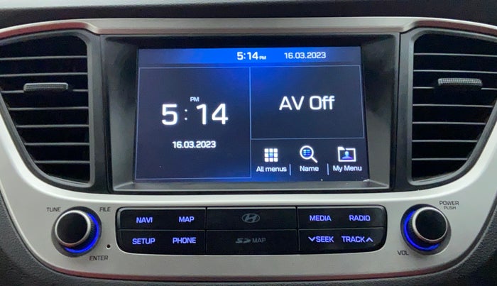 2018 Hyundai Verna 1.6 VTVT SX, Petrol, Manual, 42,093 km, Infotainment System