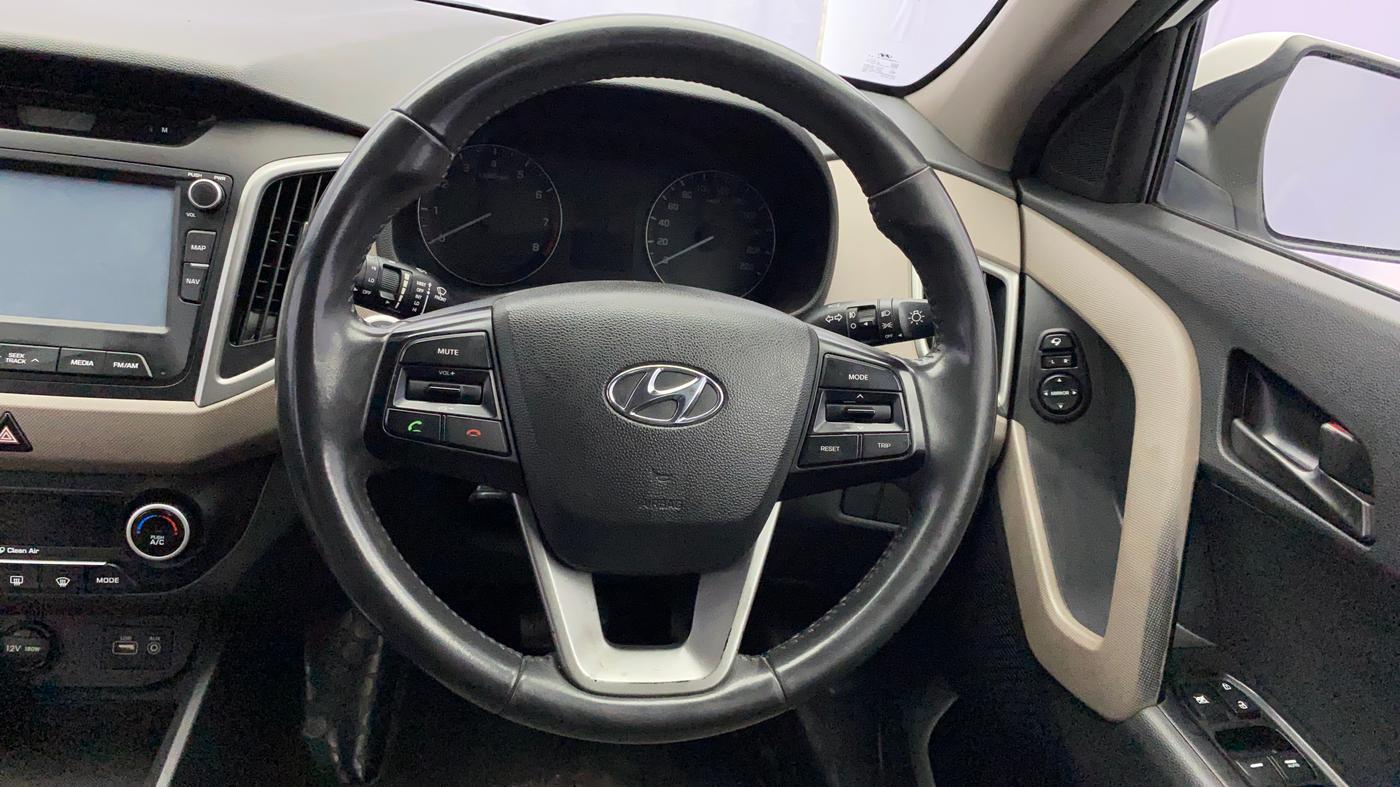 2017 Hyundai Creta SX PLUS AT 1.6 PETROL, Petrol, Automatic, 68,708 km, Steering Wheel Close Up