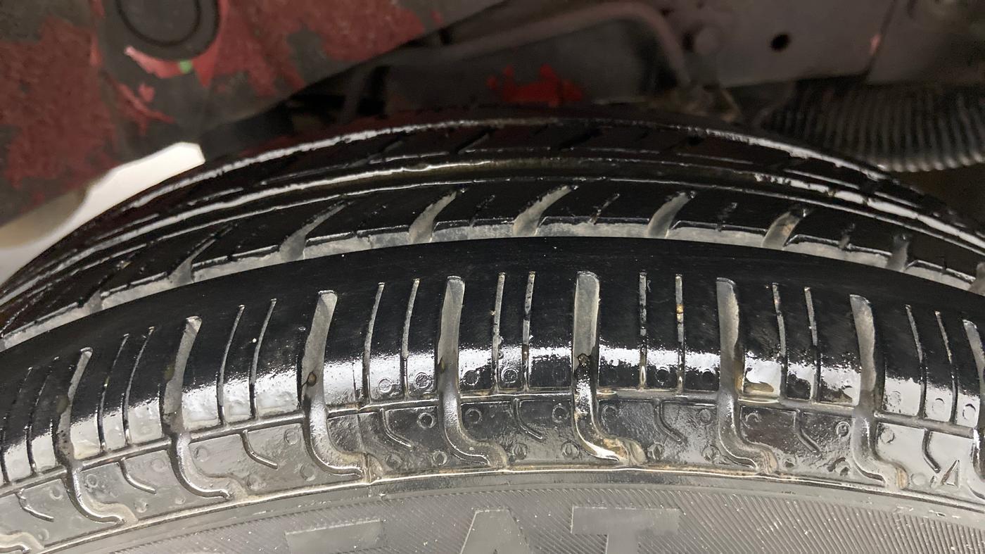 2012 Hyundai Santro Xing GLS, Petrol, Manual, 45,549 km, Left Rear Tyre Tread