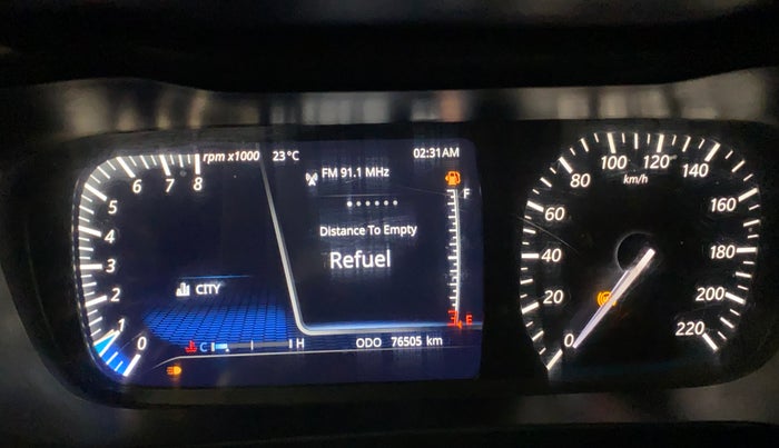 2020 Tata ALTROZ XZ PETROL, Petrol, Manual, 76,496 km, Odometer Image