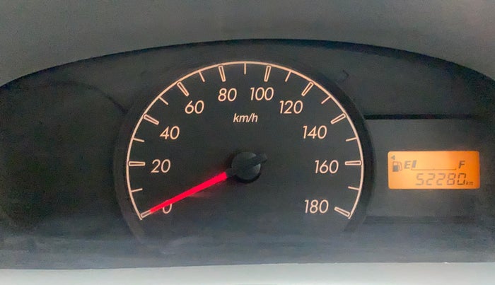 2011 Maruti Alto LXI, Petrol, Manual, 52,358 km, Odometer Image