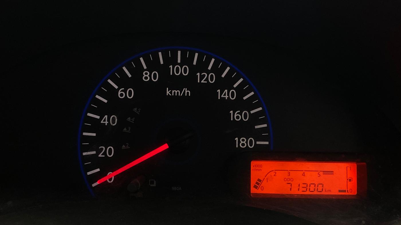 2016 Datsun Go T, Petrol, Manual, 71,297 km, Odometer Image