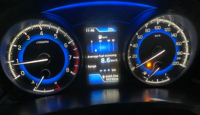 2016 Maruti Baleno ALPHA PETROL 1.2, Petrol, Manual, 65,227 km, Odometer Image