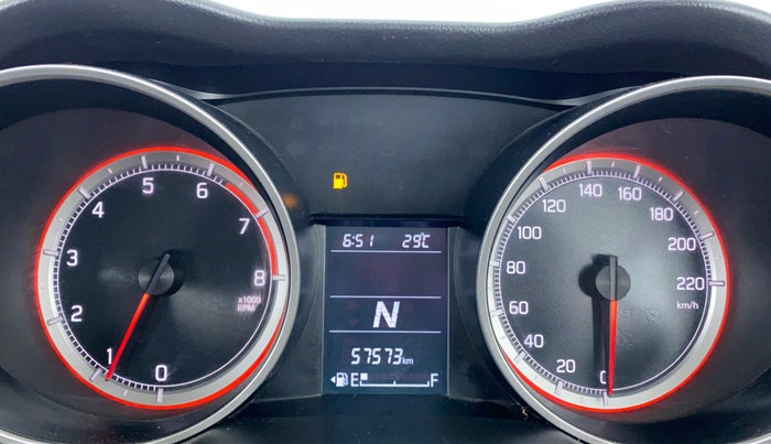2018 Maruti Swift VXI AMT D, Petrol, Automatic, 57,653 km, Odometer Image
