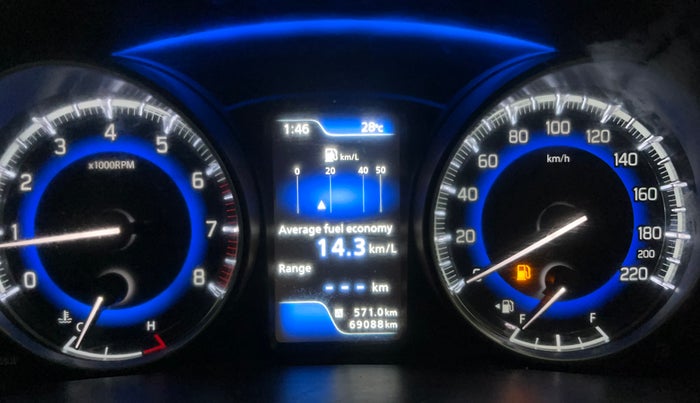 2017 Maruti Baleno ZETA PETROL 1.2, Petrol, Manual, 69,150 km, Odometer Image