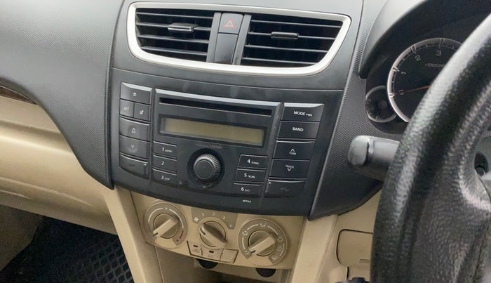 2014 Maruti Swift Dzire VDI, Diesel, Manual, 1,06,369 km, Infotainment system - Button has minor damage