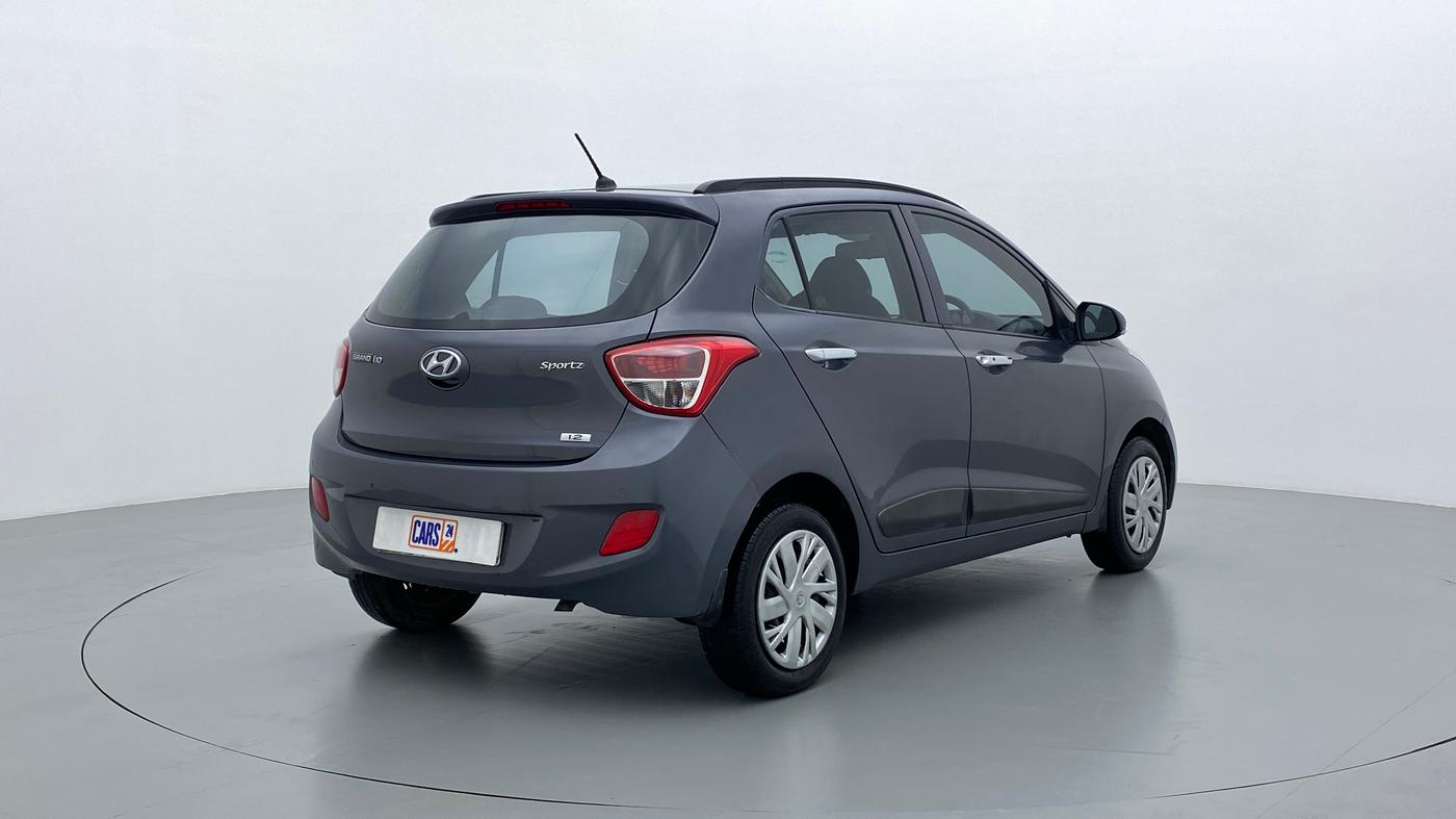 2014 Hyundai Grand i10 SPORTZ 1.2 KAPPA VTVT, Petrol, Manual, 66,628 km, Right Back Diagonal